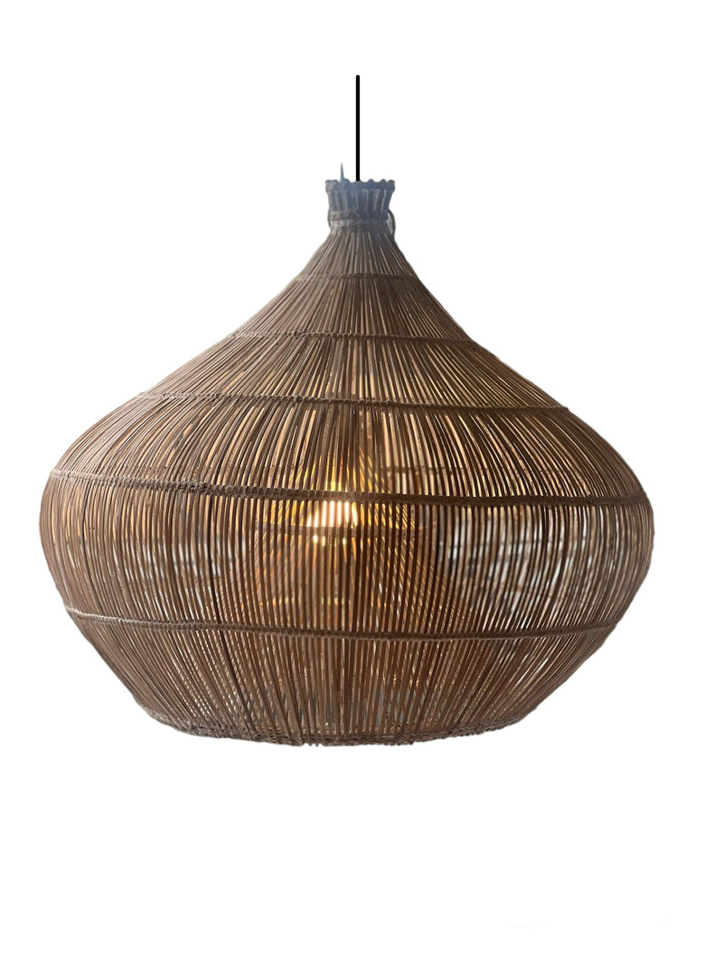 Natur bambus lamel lampe